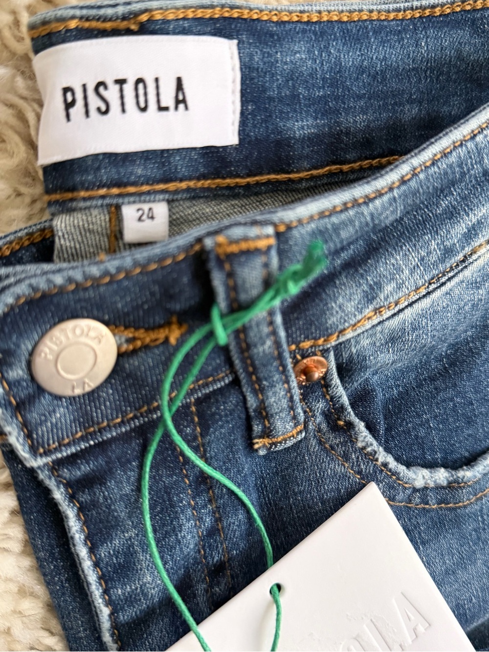 NWT Pistola Audrey Mid Rise Skinny Jeans ~ Size 24 Retail $148 - Picture 6 of 9